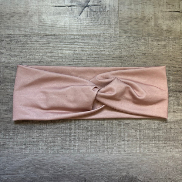 neutral pink solid twist