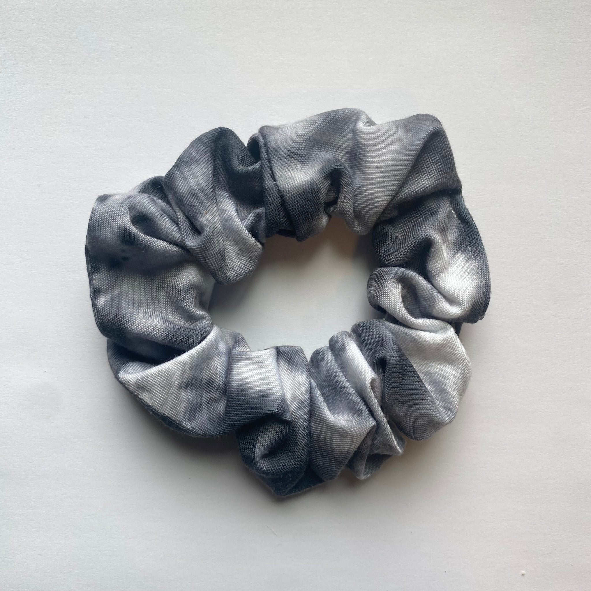 grey tie dye scrunchie
