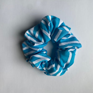 blue waves scrunchie