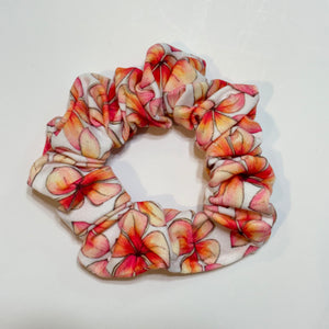 plumeria scrunchie