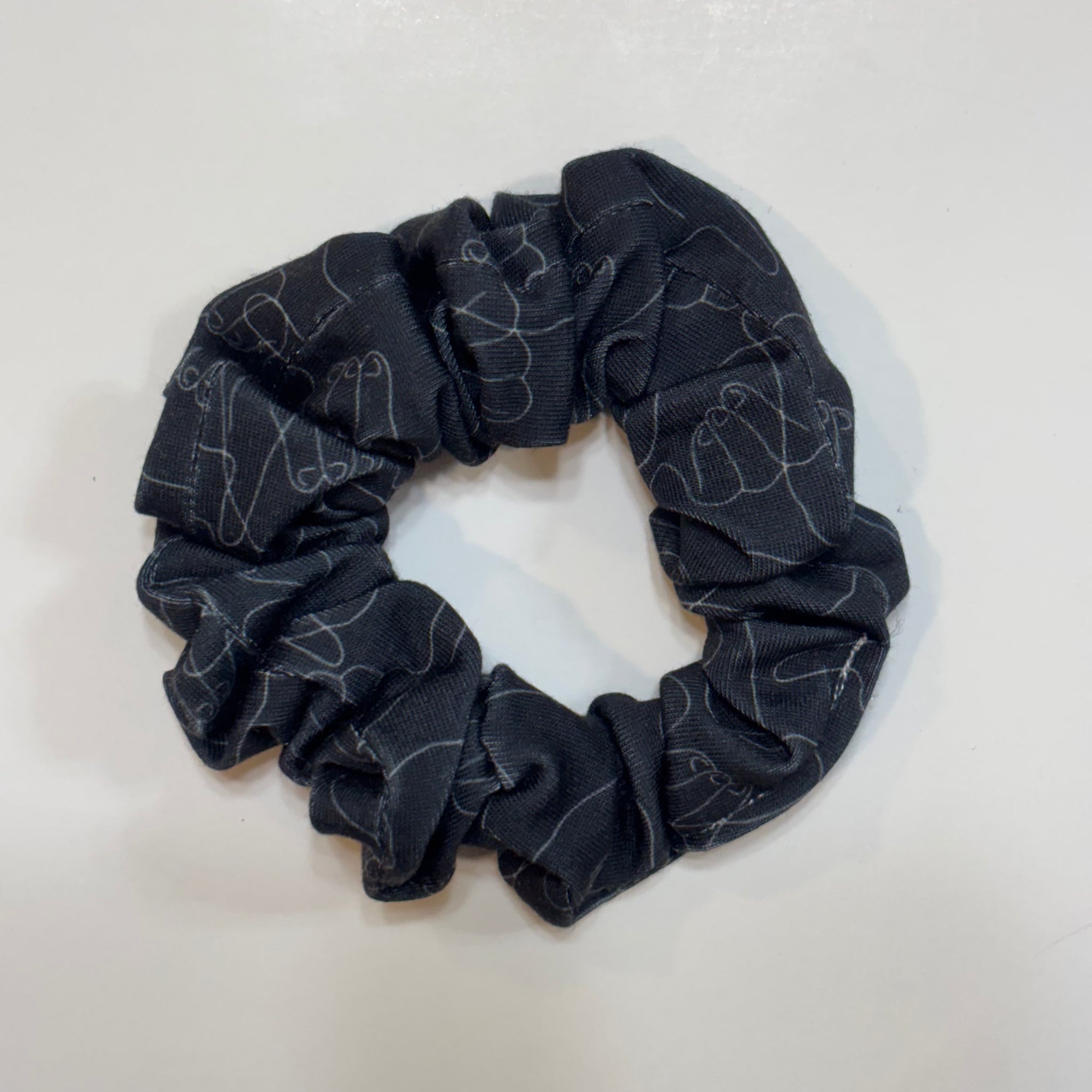 black shaka scrunchie