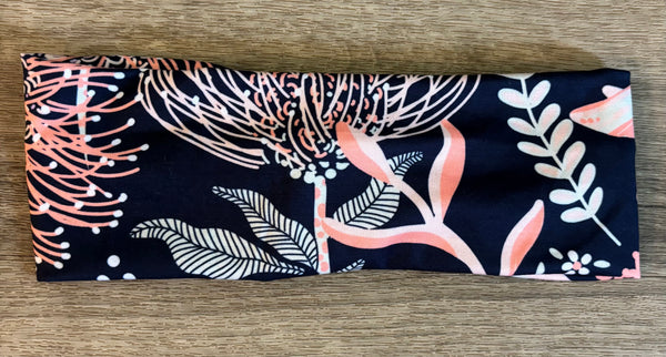 protea on navy twist